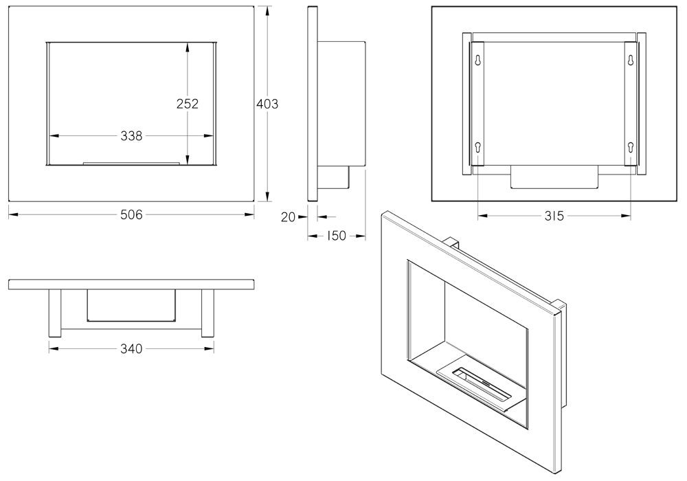 Schemat biokominka G-MAX 50x40