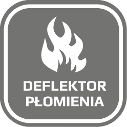 Deflektor płomienia.