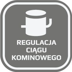 Regulacja ciągu kominowego.