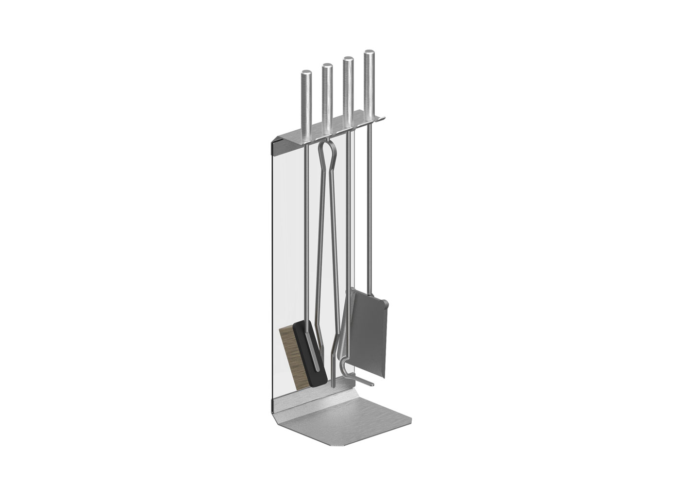 Zestaw kominkowy model S4 w kolorze INOX